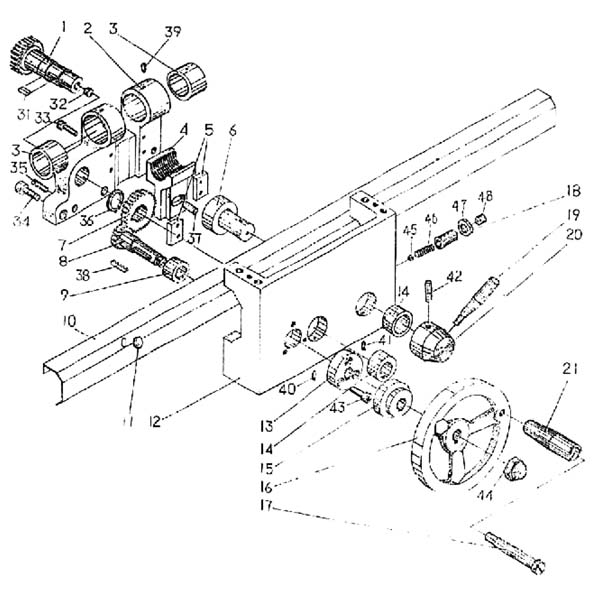 Креслення фартуха токарного верстата SPA-500 SPA-500 Креслення фартуха токарного верстата